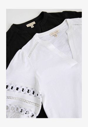 Love & Roses, 2 PACK - T-shirt imprimé - x black and white