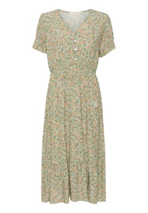 Cream CRLINA - Freizeitkleid - green flower print