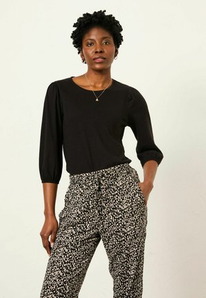 REGULAR FIT - Langarmshirt - black