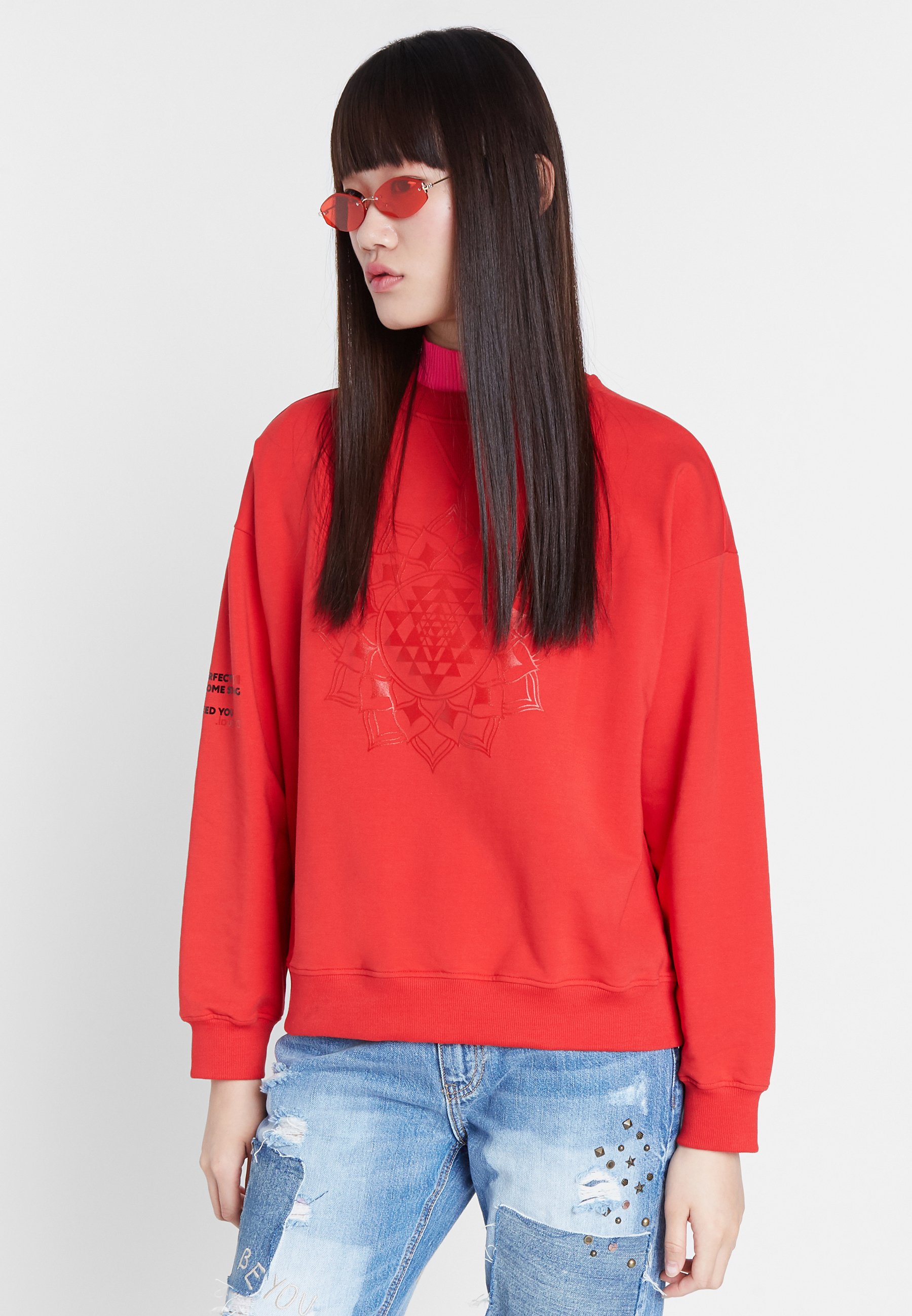 Desigual MALAUI Sweater redRood Zalando.nl Desigual Trui redRood Zalando.nl