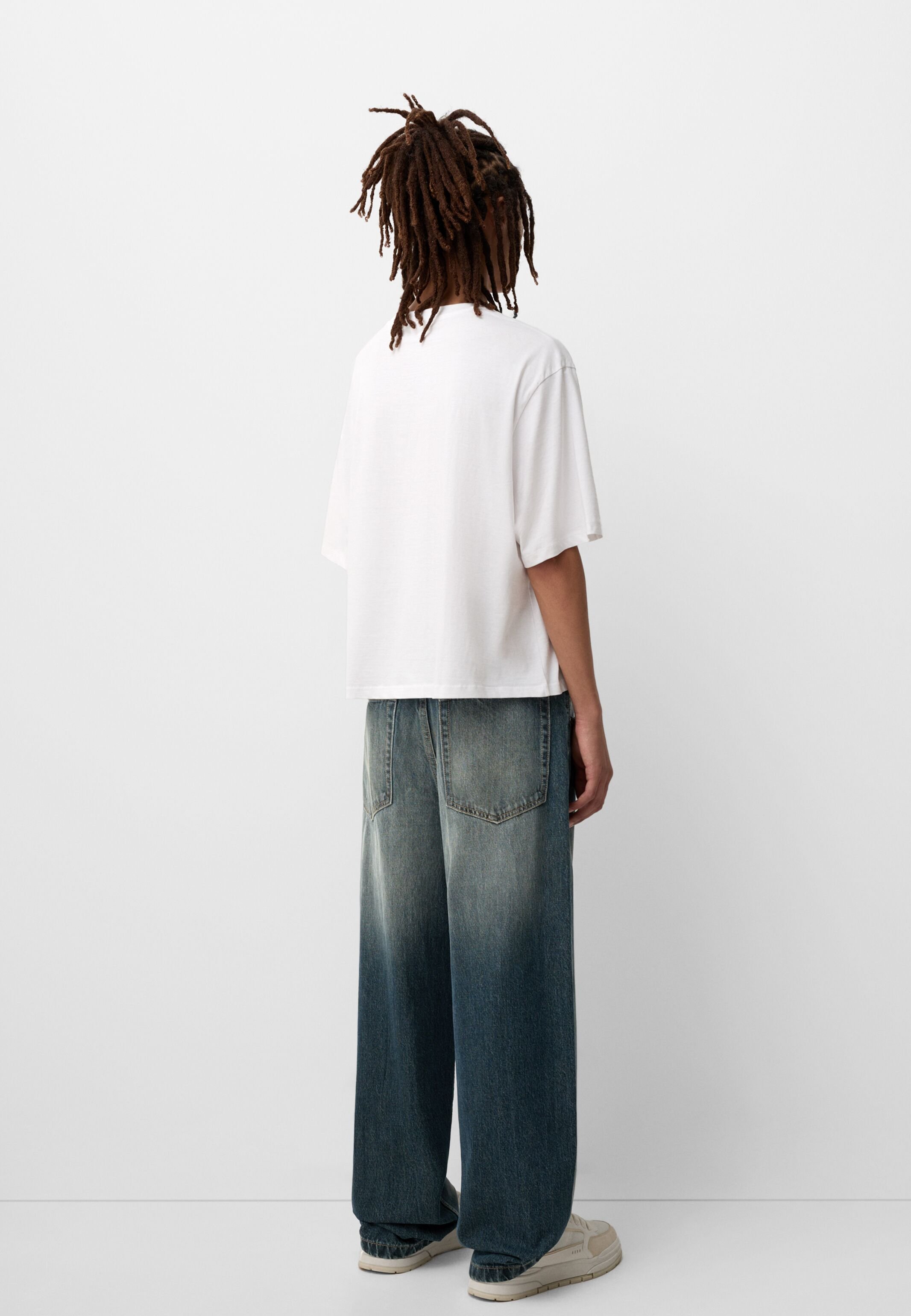 【BERSHKA】日本未入荷★スーパーバギージーンズ/Green Bershka SUPER BAGGY - Relaxed fit jeans - green - Zalando