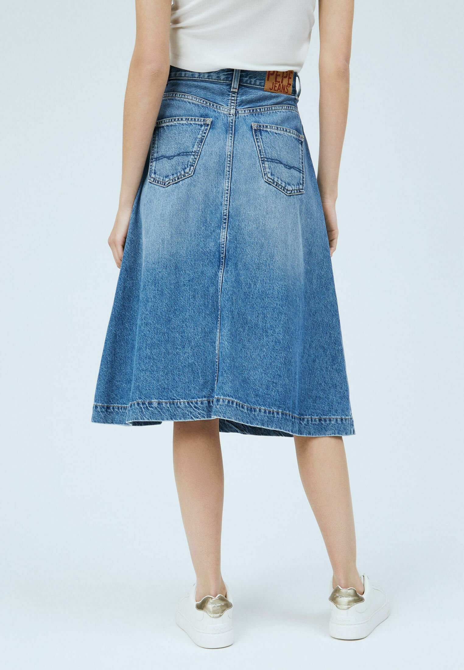 cache cache jupe jean