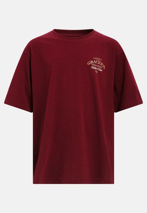 Redefined Rebel TENEIL TEE BOXY FIT - T-shirt imprimé - windsor wine