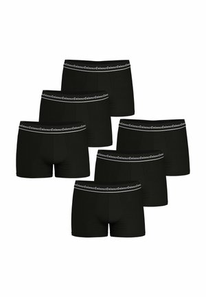 LOT DE 6   - Boxers - noir piping blanc