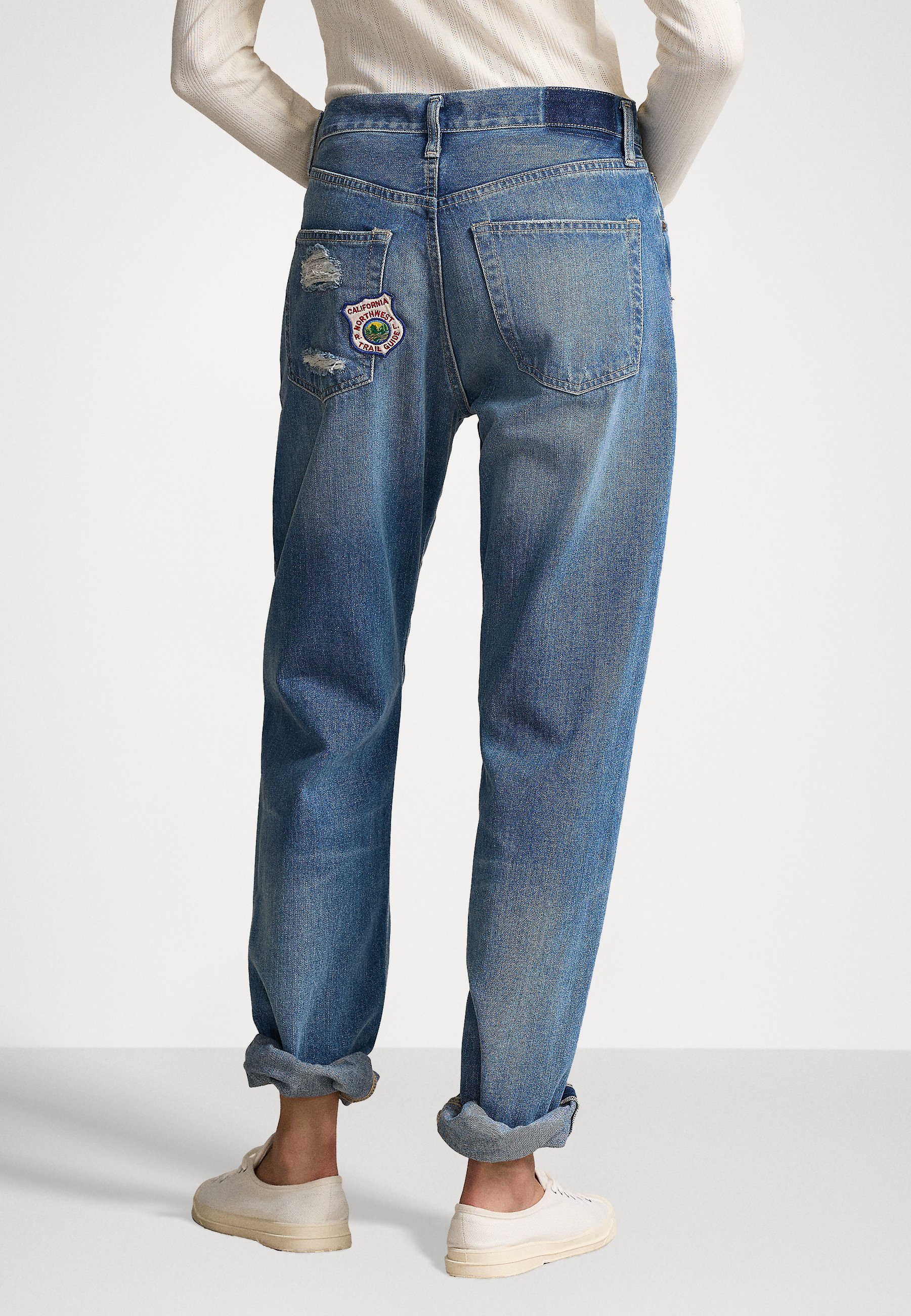 最新作！【POLO RALPH LAUREN】High-Rise Relaxed Straight Jean POLO RALPH LAUREN HIGH-RISE RELAXED STRAIGHT JEAN | Blue