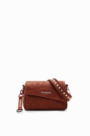 Sac à Main Desigual Dejavu Phuket Mini Couleur Crudo (beige) - Polyuréthane, Fermeture Zip, Neuf Avec étiquettes