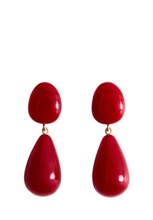Mango RESIN DROP - Boucles d'oreilles - red