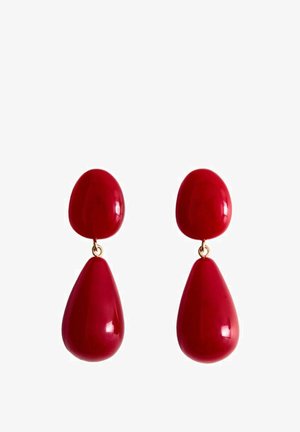 Mango RESIN DROP - Uhani - red