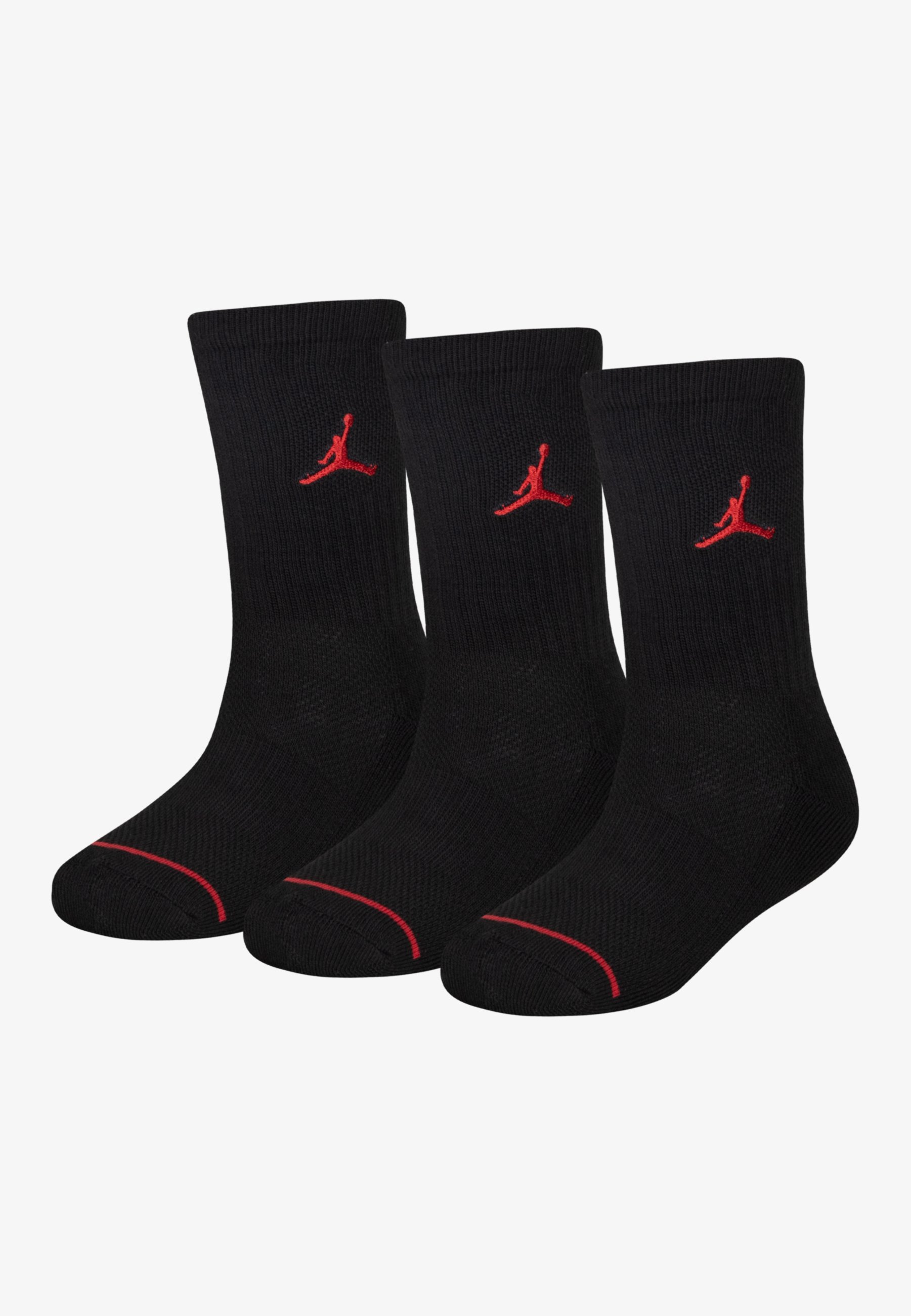 Jordan Logo Socks Jordan 3 Pack Socks In Black/white/grey With Navy