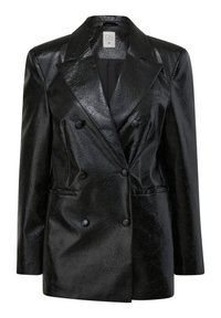 QS IN SCHLANGENLEDER-OPTIK - Imitatieleren jas - schwarz