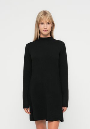 PCJUNNA MOCK MINI - Gebreide jurk - black