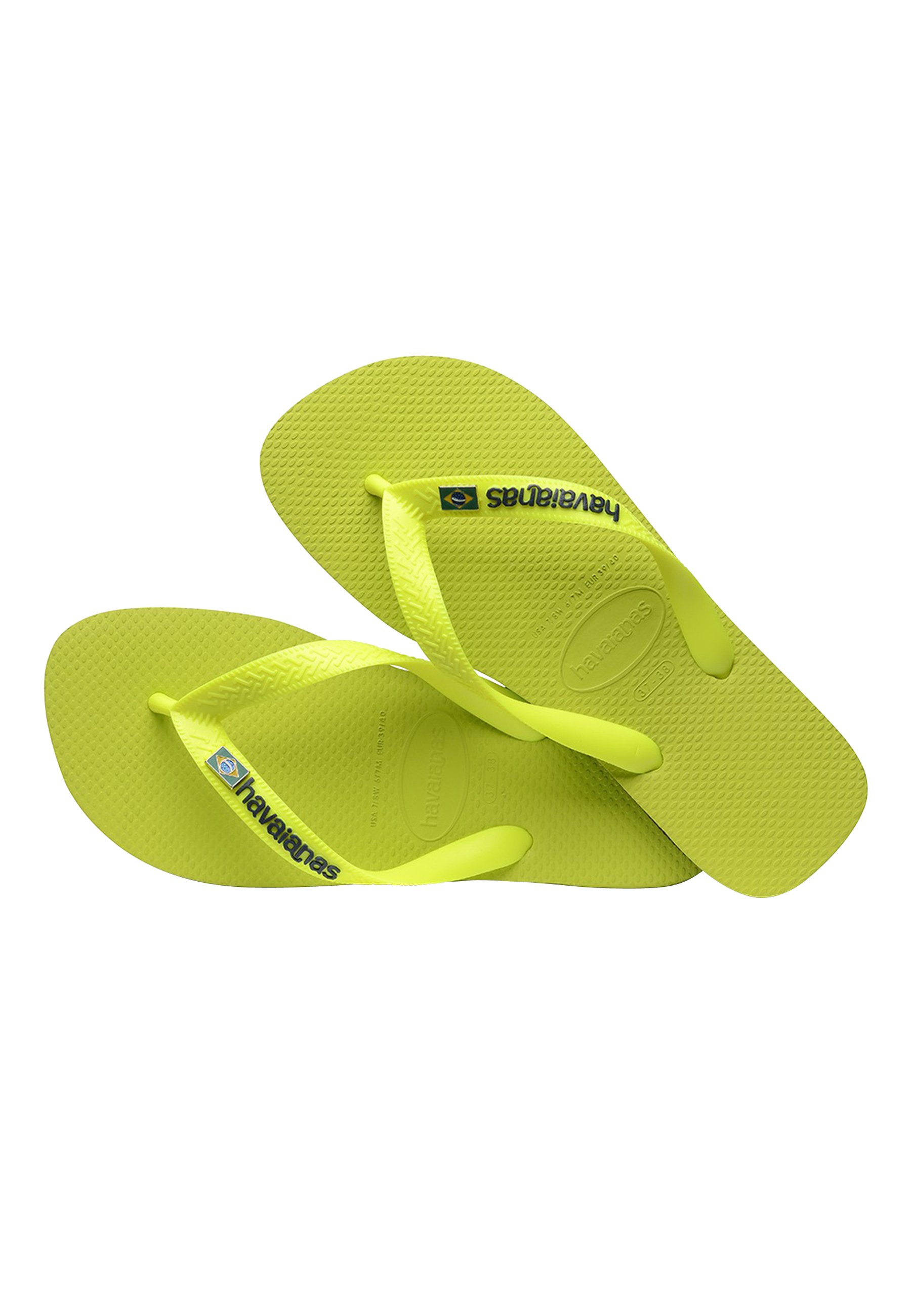havaianas yellow green