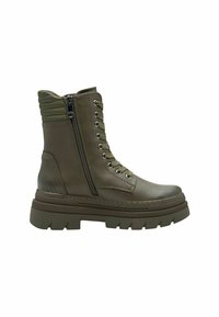 Marco Tozzi Fűzős bokacsizmák - khaki comb