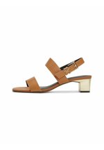 Tommy Hilfiger MONOGRAM BLOCK - Riemensandalette - summer cognac 