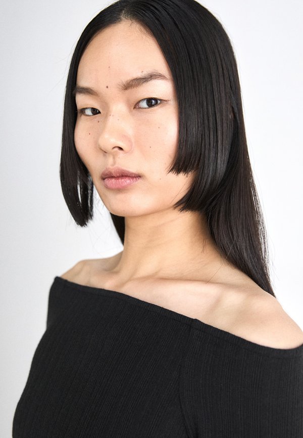 WARM TEXTURE BARDOT - Long sleeved top2