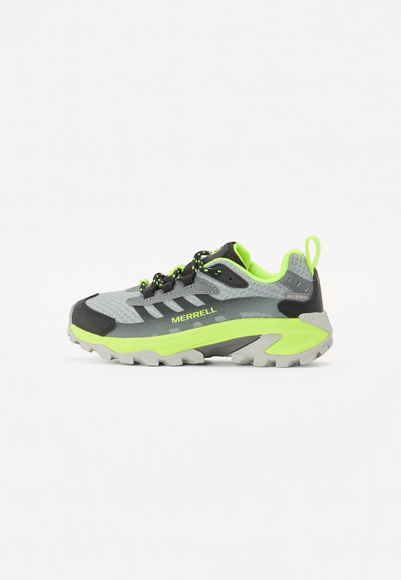 Merrell MOAB SPEED LOW UNISEX - Παπούτσια πεζοπορίας - grey/black/citron