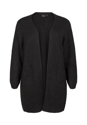 Zizzi LANGE MIT TASCHEN - Gilet - black