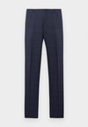 PRINCE DE GALLES PLEATED - Παντελόνι - estate blue