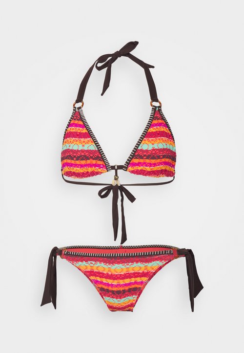 Bas De Maillot De Bain BANANA MOON Merenda Collins - Femme, Marron Gaufré, Taille XL, Large Couvrance