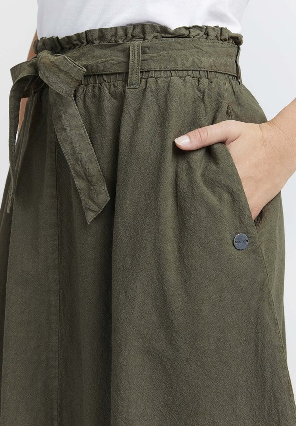 OXLERKE - A-line skirt - dusty olive2