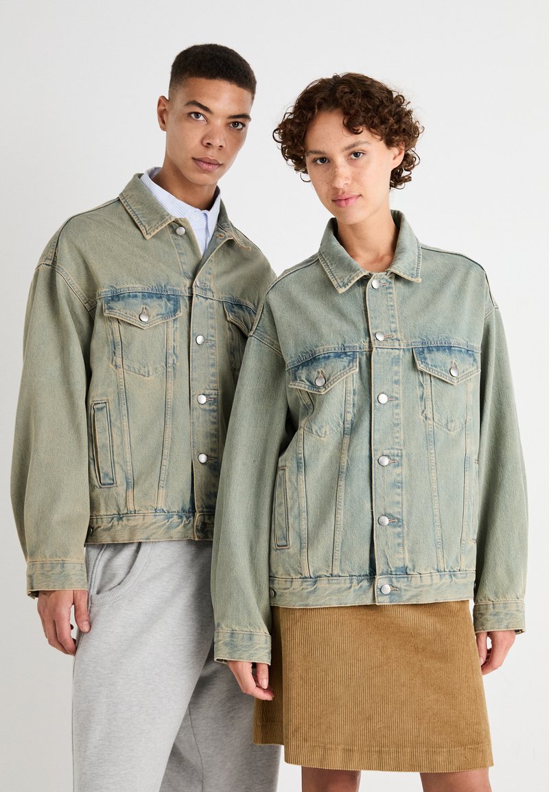 Edwin TRUCKER JACKET UNISEX - Džinsa auduma jaka - blue/terra wash