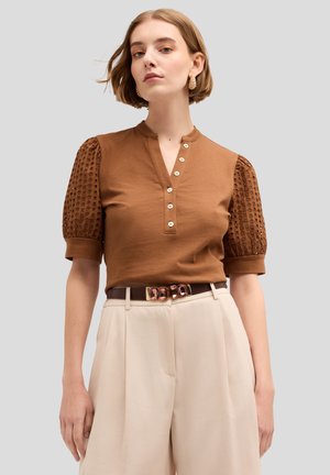 Motivi SERAFINO CON MANICHE SANGALLO - Blouse - marrone