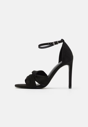 High heeled sandals - black