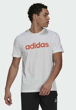 adidas Performance, T-shirt con stampa - white