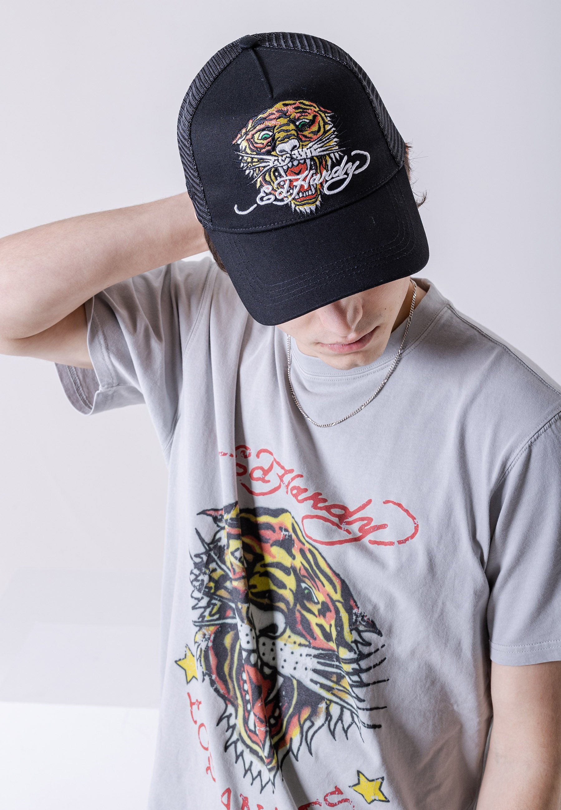 Ed Hardy ROAR TWILL - Cap - black 