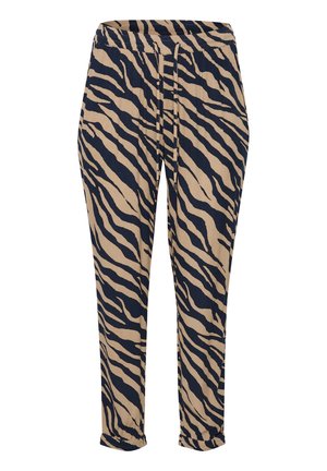 MARCA AMI - Trousers - midnight amphora animal print