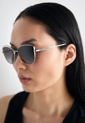 Sunglasses - shiny silver /black/grey