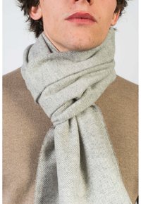 Dalle Piane Cashmere HERRINGBONE - Sjal / Tørklæder - grigio chiaro
