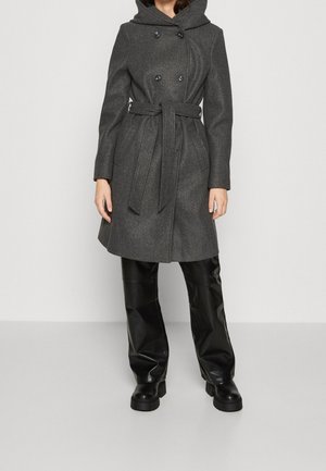 Manteau court - mottled dark grey