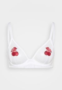 PERRI BRA - Kaarituelliset rintaliivit - white/red