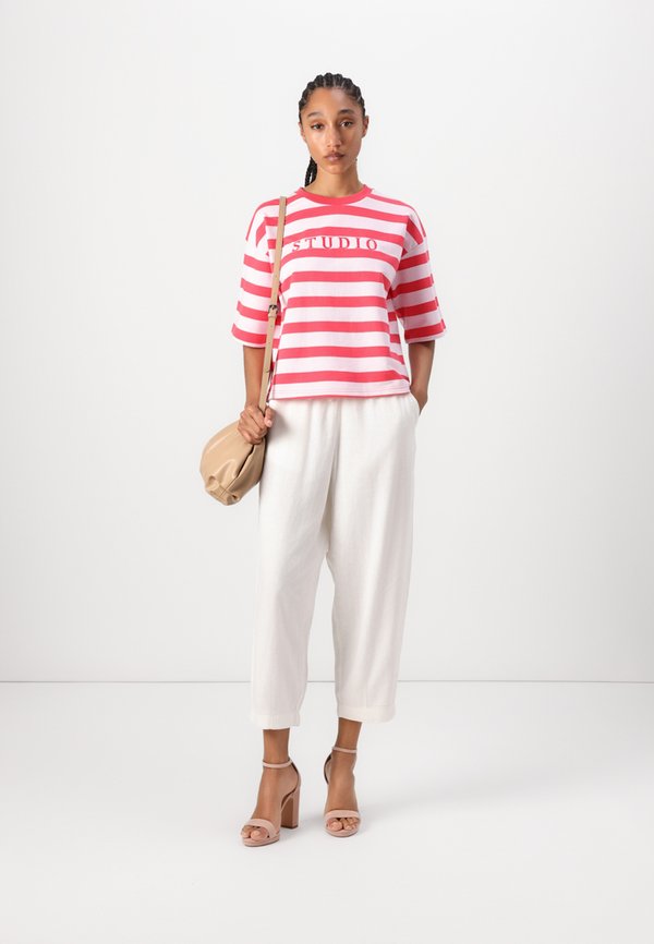 LINNO BARREL - Trousers - cloud dancer3