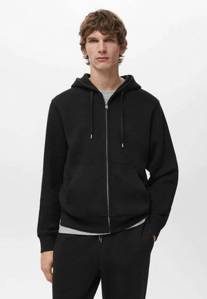 Sudadera con cremallera - black