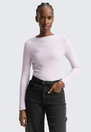 WITH FRILL EDGE - Langarmshirt - lilac fog