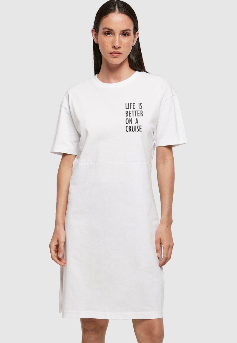 Merchcode LIFE IS BETTER SLIT  - Dzsörzéruha - white
