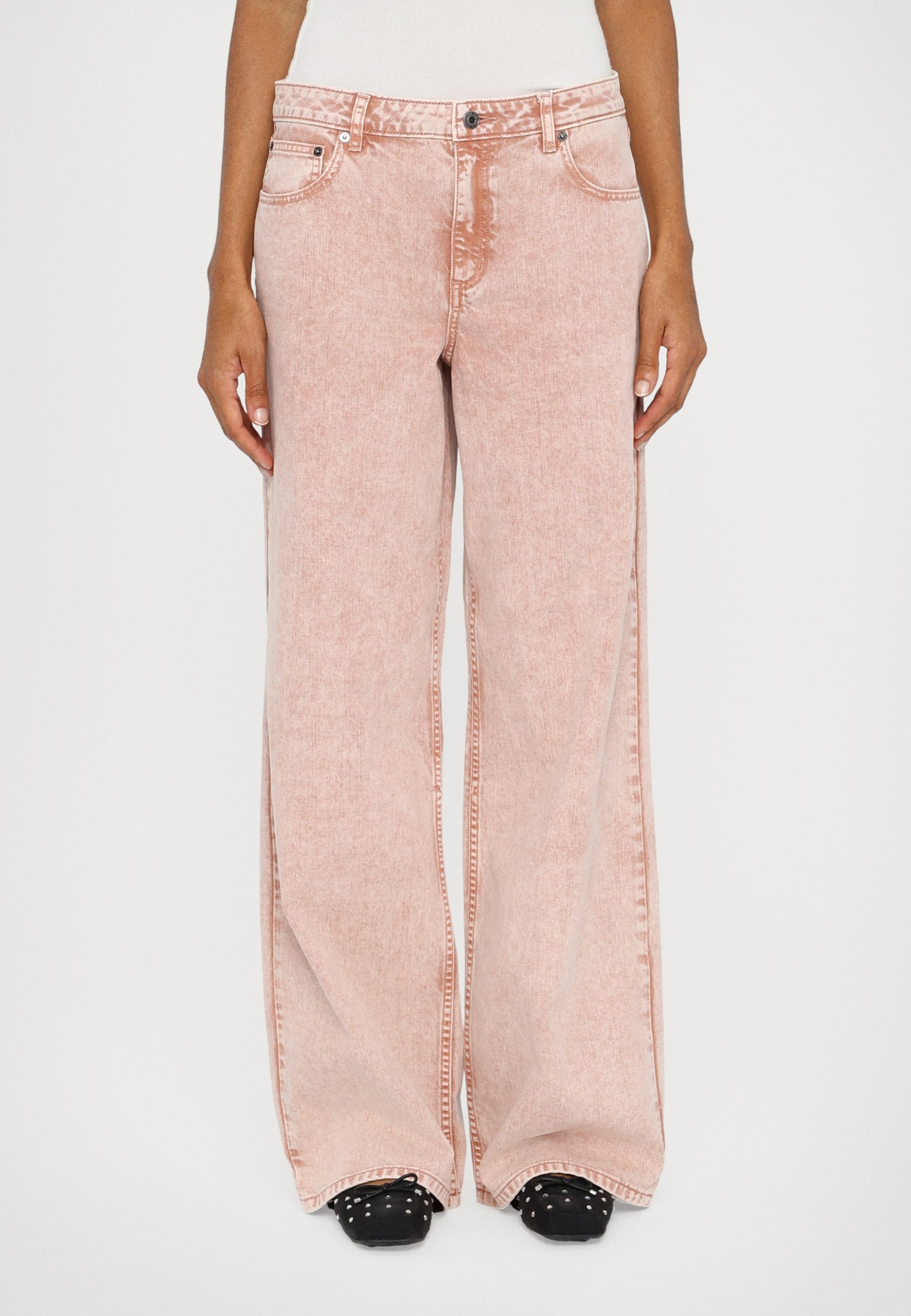 MICHAEL Michael Kors - Wide leg/jasnoróżowy - Zalando.pl