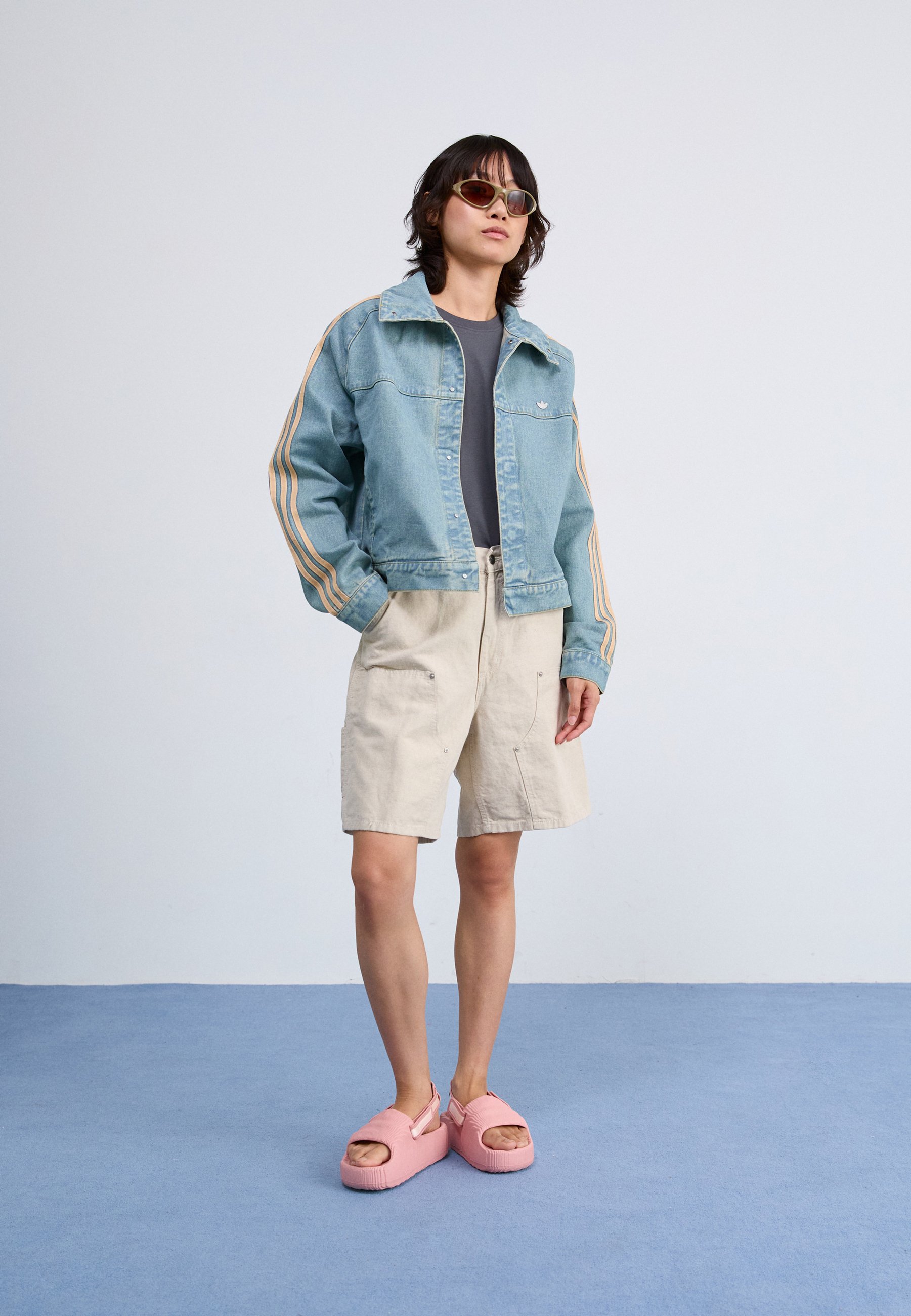 adidas Originals Džinsinis švarkelis - indigo denim/mėlynų džinsų