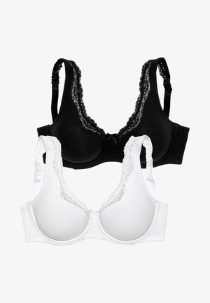 LASCANA, 2 PACK - Bügel BH - weiß schwarz