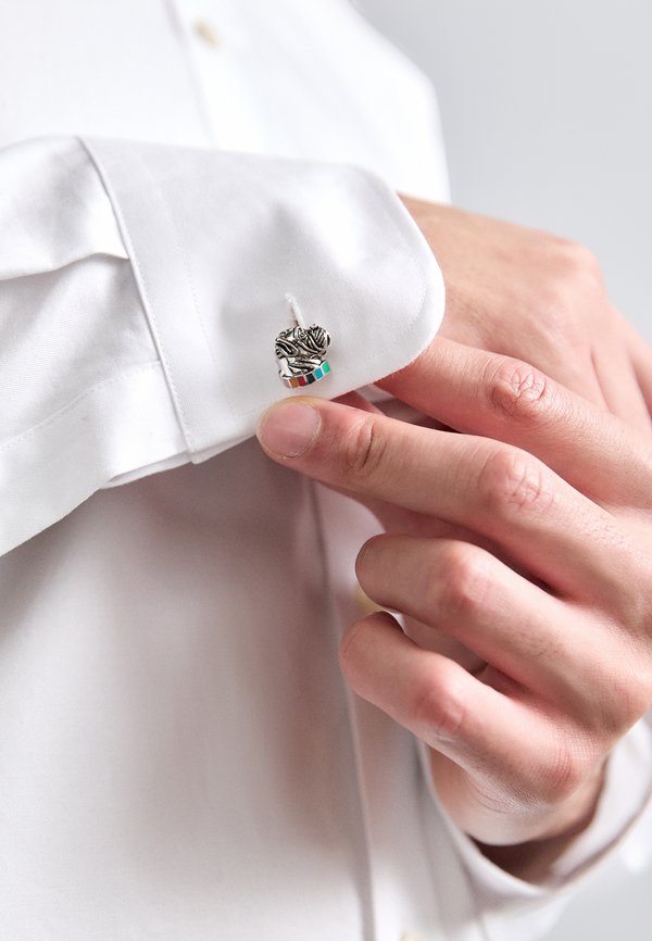 CUFFLINK DOG HEAD UNISEX - Cufflinks - metallic