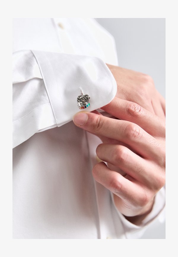 CUFFLINK DOG HEAD UNISEX - Cufflinks - metallic1