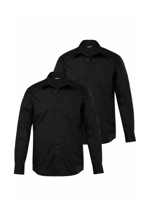 LANGARM 2ER-PACK VARIOKRAGEN COMFORT FIT EASY CARE - Businesshemd - black