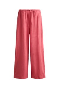 LINEN STRAIGHT-LEG - Stoffhose - pink