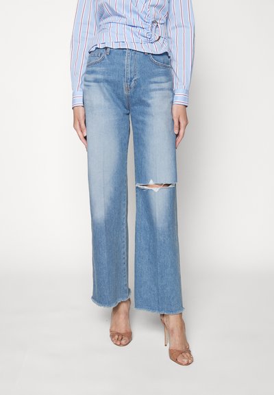 Veronica Beard Wide Leg - blue denim