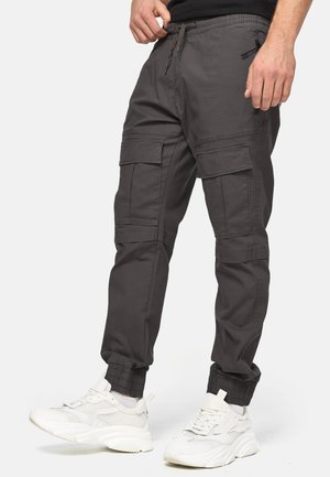 INDICODE JEANS DENNIS - Cargobukser - raven