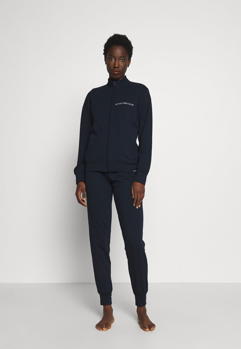 Emporio Armani JACKET AND PANTS WITH CUFFS SET - Pyjama set - blu navy ...