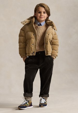 Polo Ralph Lauren CABLE-KNIT COTTON SWEATER 7-14Y - Pullover - camel heather