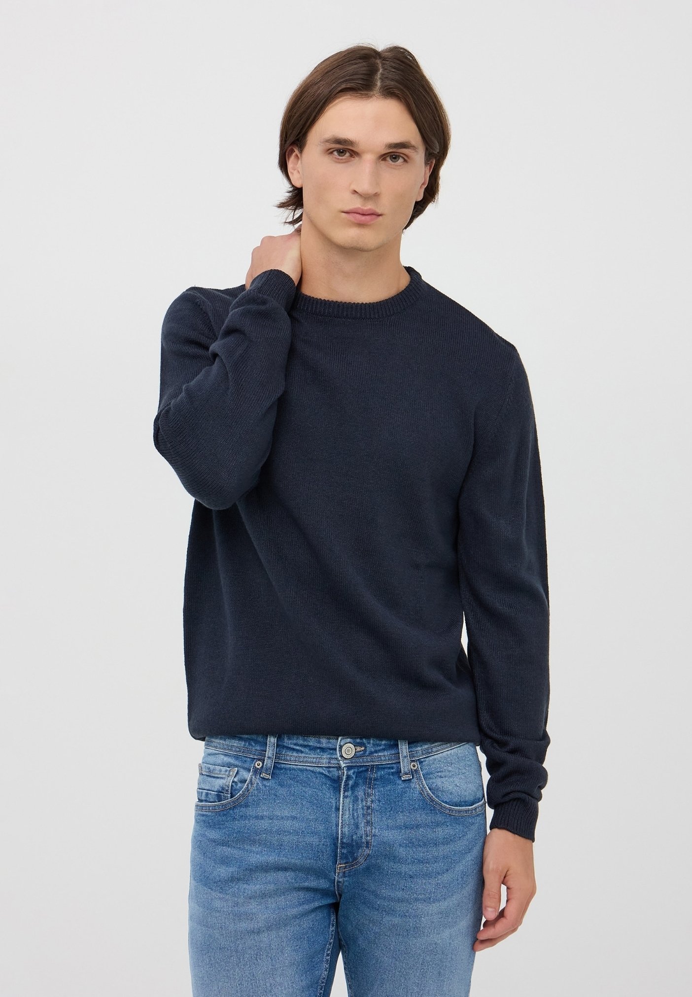 JJXX Jxevi Maglione Lavorato A Maglia Con Scollo A V, Donna, Taglio Ampio, Maniche Lunghe, Misto Lana Alpaca E Poliestere Riciclato, Nero